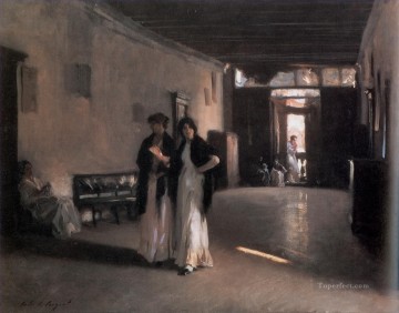John Singer Sargent Painting - Venetian Interior John Singer Sargent